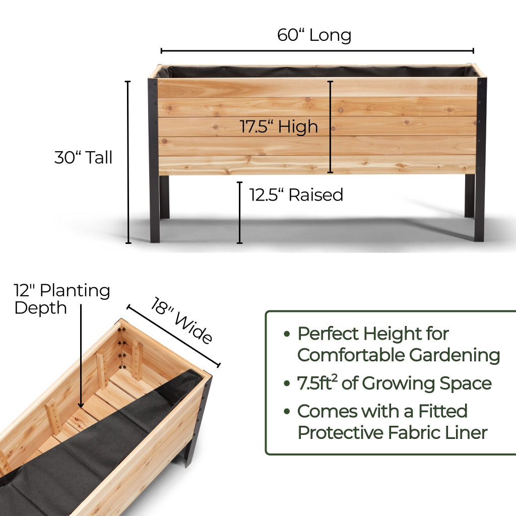 Mesa de Cultivo Grande - 46 x 153 x 76 cm